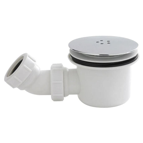 Aquarius Shower Tray Waste Chrome / White Aquarius Urbano 90mm Shower Waste with Cover for 45mm Trays Online