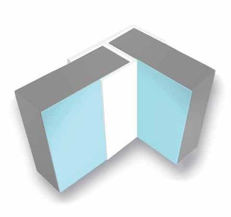 Multipanel Wall Panel White Multipanel Wall Profile - Flush Corner - Type 100 - 2450mm
