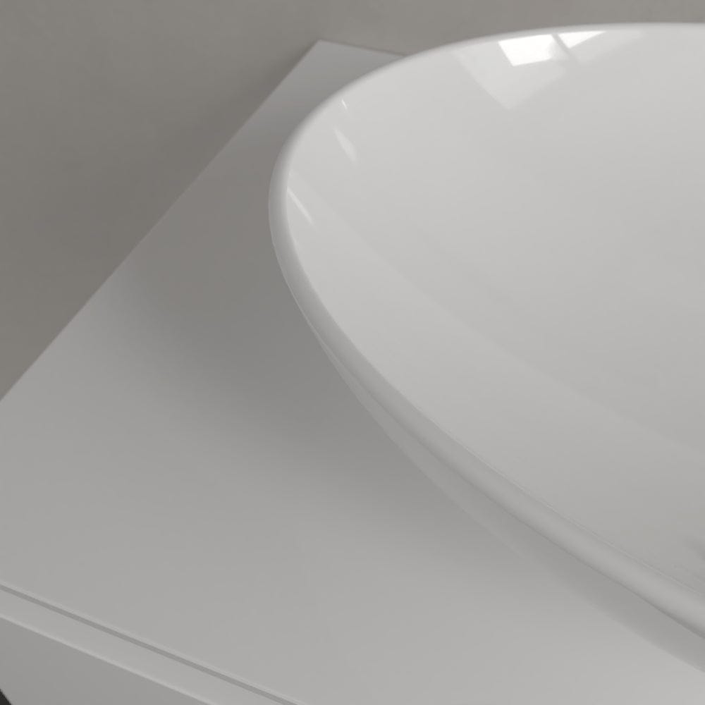 Villeroy & Boch Countertop Basin Villeroy & Boch Loop & Friends Oval Countertop Basin in White Alpin