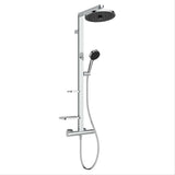 Ideal Standard Exposed Shower Set Ideal Standard Ceratherm ALU+ Exposed Shower Valve Set with Fixed Riser, Showerhead, Handset and Shelves