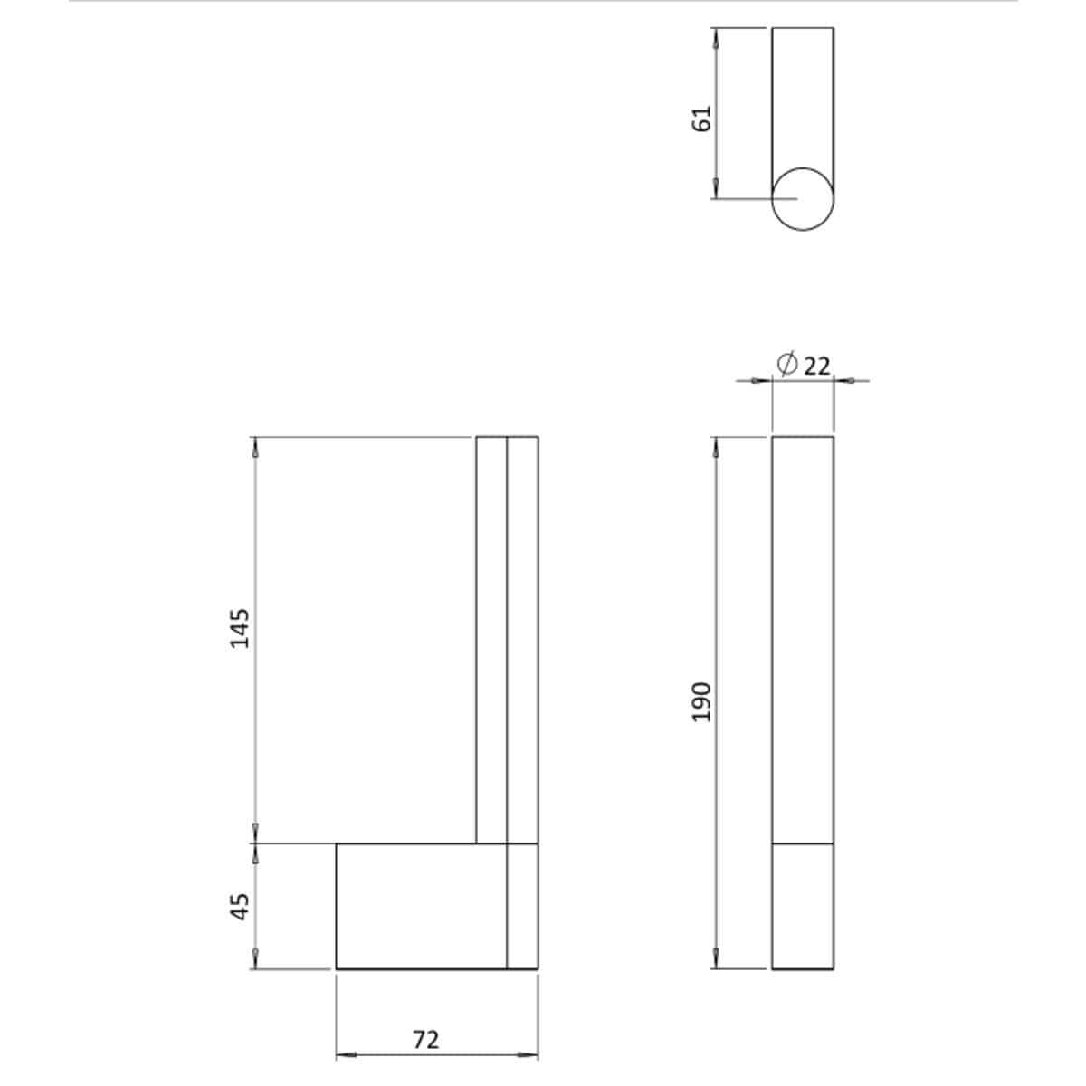 Crosswater Toilet Roll Holder Crosswater MPRO Spare Toilet Roll Holder