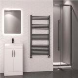 Eastbrook Wendover Straight Heated Towel Rail in Brushed Gunmetal