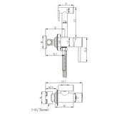 Saneux Douche Saneux Cos Douche Kit with Handset and Holder