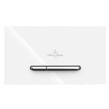 Villeroy and Boch Flush Plate Matt White with Matt Chrome Buttons Villeroy & Boch ViConnect 300S Toilet Flush Plate