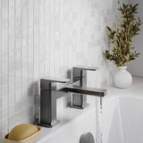 Aquarius Bathrooms Bath Mixer Aquarius Tetra 2-Hole Deck Mounted Bath Mixer Tap