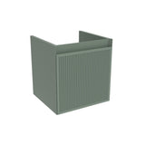Saneux Cloakroom Vanity Unit Matte Sage / 0 Hole Saneux Monument 400mm Wall Mounted One Door Vanity Unit with Basin