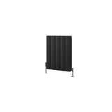 Eastbrook Panel Radiator Eastbrook Guardia Straight Horizontal Aluminium in Matt Black