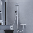 Ideal Standard Shower Riser Rail Chrome Ideal Standard Ceratherm ALU+ Rigid Riser Rail with Diverter, Showerhead, Handset and Shelves