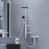 Ideal Standard Shower Riser Rail Chrome Ideal Standard Ceratherm ALU+ Rigid Riser Rail with Diverter, Showerhead, Handset and Shelves
