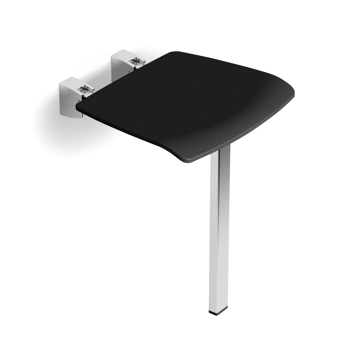 hib. Shower Seat hib. Shower Seat with Support Leg in Dark Grey