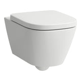 Laufen Wall Hung Toilet Laufen Meda Rimless Silent Flush Back to Wall Toilet with Soft Close Seat