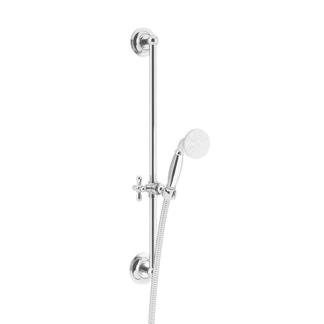 Heritage Shower Riser Rail Heritage Premium Adjustable Riser Kit with Shower Handset in Chrome