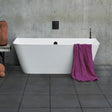 Crosswater Back To Wall Freestanding Bath 1524 x 800mm Crosswater Artist Freestanding Double Ended Back to Wall Bath