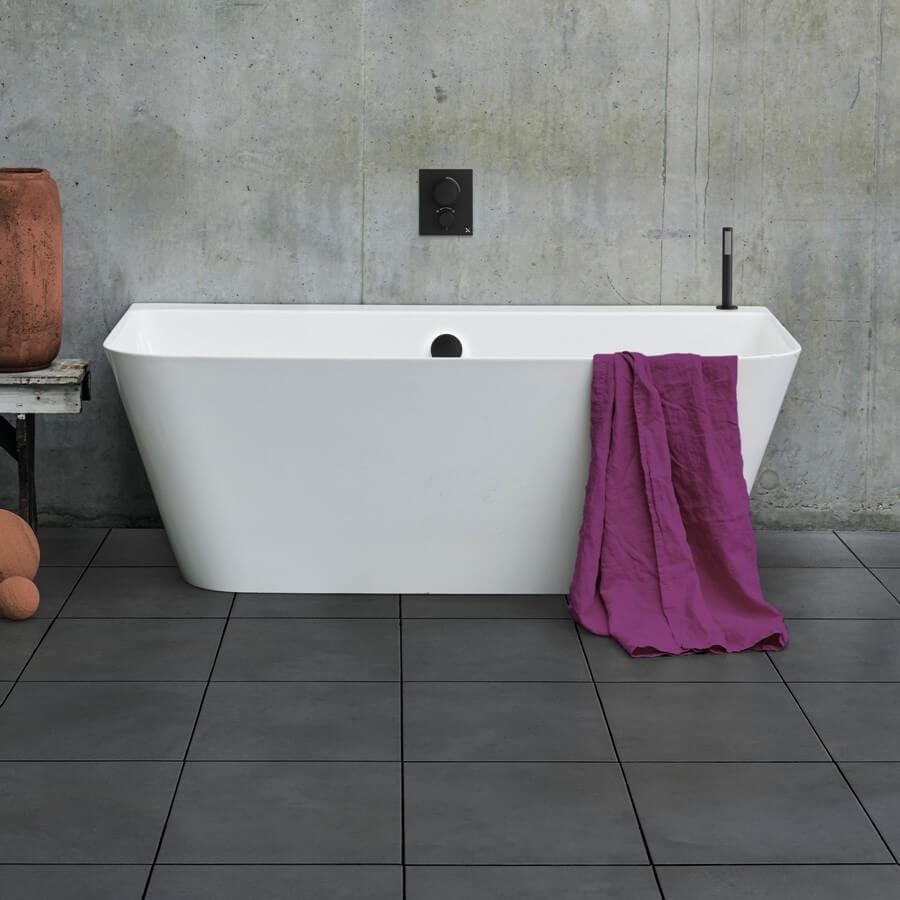 Crosswater Back To Wall Freestanding Bath 1524 x 800mm Crosswater Artist Freestanding Double Ended Back to Wall Bath