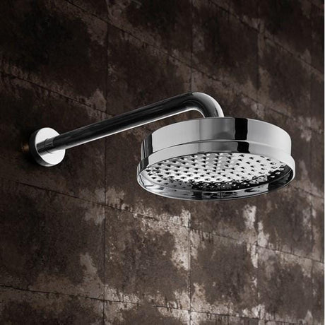 Crosswater Fixed Shower Head Crosswater MPRO Industrial 8" Fixed Round Shower Head in Chrome