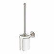 Burlington Towel Rails and Rings Brushed Nickel Burlington Traditional Toilet Brush and Holder