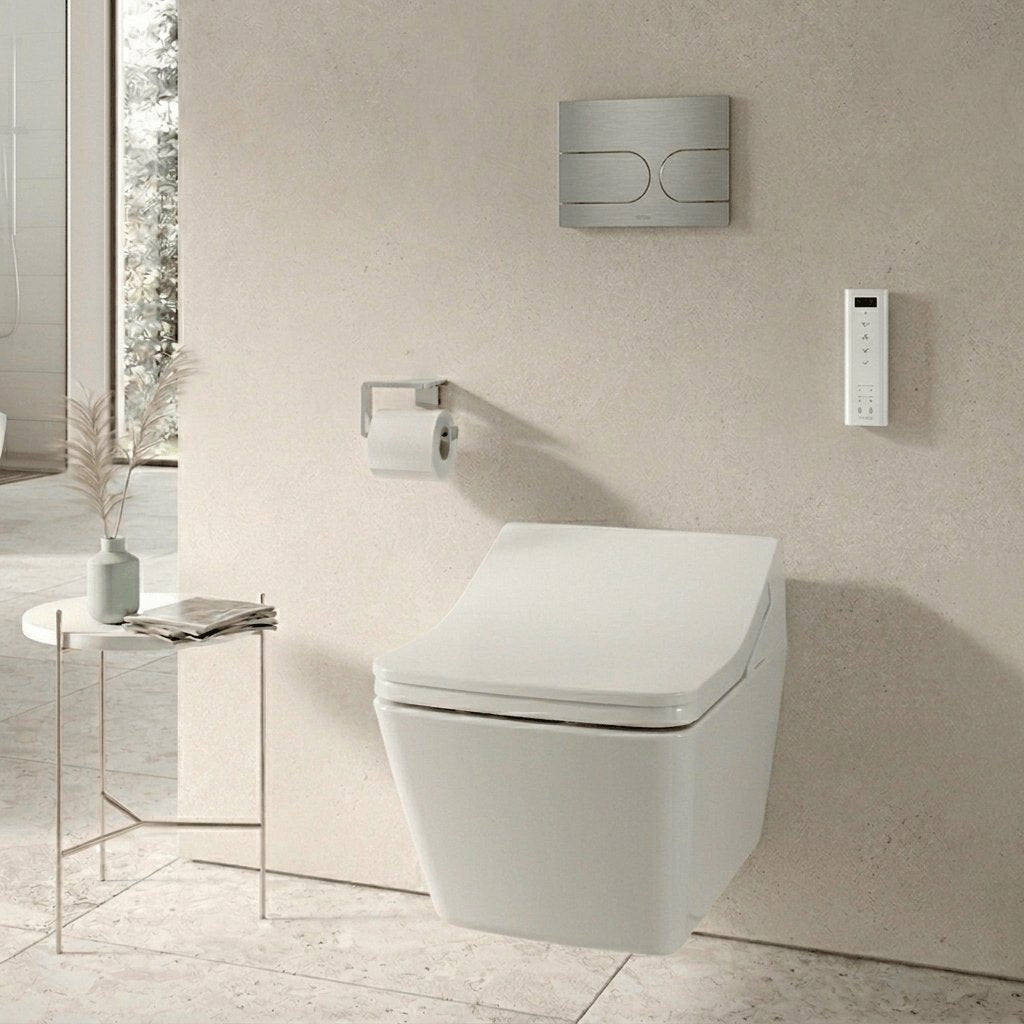 TOTO Smart Toilet TOTO SX Wall Hung Rimless Washlet® Smart Toilet Complete Auto Flush Pack