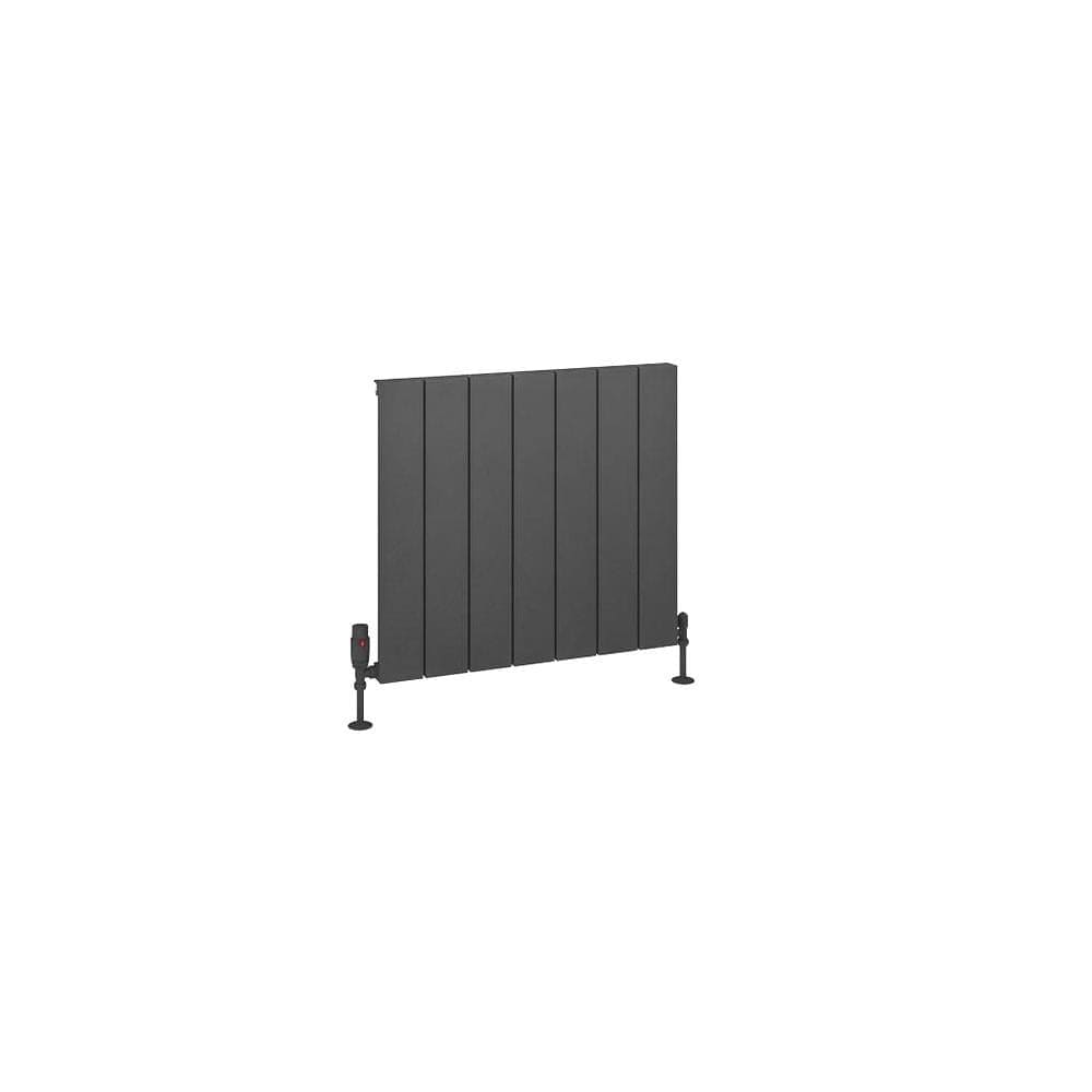 Eastbrook Panel Radiator Eastbrook Charlton Horizontal Aluminium Designer Radiator in Matt Anthracite