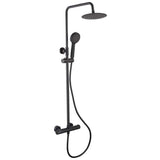 Aquarius Bathrooms Exposed Shower Set Aquarius RainLux Cool Touch Adjustable Round Exposed Shower Valve and Kit