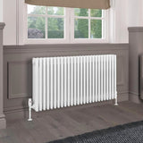 Eastbrook Rivassa Traditional 4 Column Radiator in Gloss White