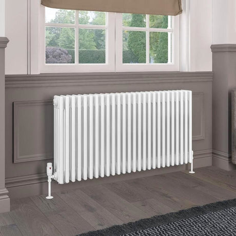Eastbrook Rivassa Traditional 4 Column Radiator in Gloss White