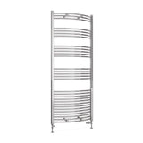 Eastbrook Wendover Curved Vertical Heated Towel Rail in Chrome