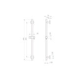 Saneux Concealed Shower Set Saneux COS 2 Outlet, 2 Handle Concealed Shower Valve Kit with 3 Function Handset, Shower Head and Slider Rail