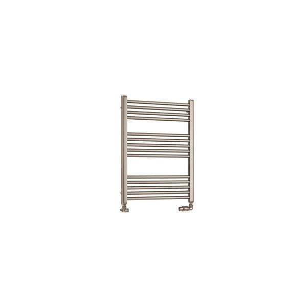 Eastbrook Ladder Rail Eastbrook Wendover Straight Vertical Heated Towel Rail 800 x 600mm in Brushed Brass