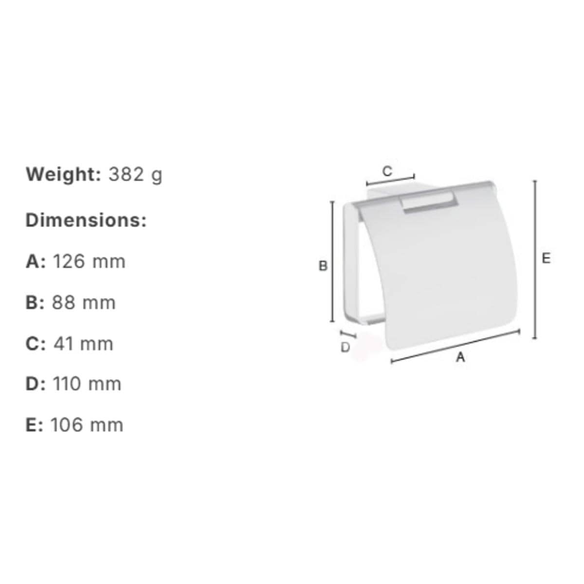 Smedbo Toilet Roll Holder Smedbo Air Toilet Roll Holder with Cover in Chrome