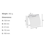 Smedbo Toilet Roll Holder Smedbo Air Toilet Roll Holder with Cover in Chrome