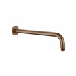 Aquarius Bathrooms Fixed Shower Arm Brushed Bronze Aquarius RainLux Round Wall Shower Arm