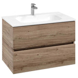 Villeroy & Boch Wall Mounted Vanity Unit Villeroy & Boch Arto Wall Mounted 800mm Two Drawer Vanity Unit with Basin