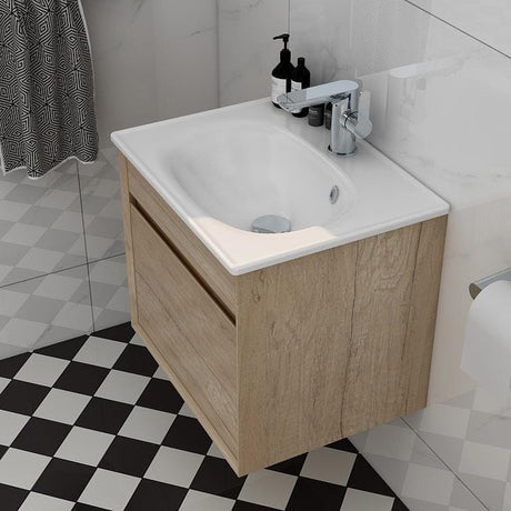 Imex Wall Mounted Vanity Unit Imex Alma Wall Mounted Single Drawer 500mm Vanity Unit with Basin