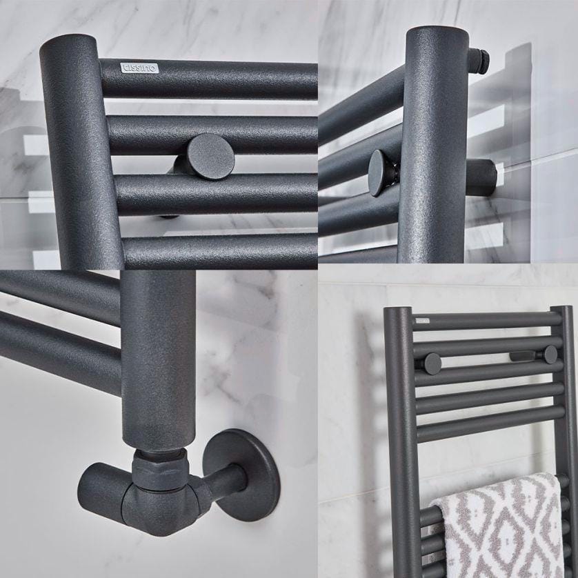 Tissino Ladder Rails Tissino Hugo2 Designer Towel Radiator in Anthracite