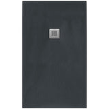 Tissino Rectangle Shower Tray 1400 x 750mm Tissino Giorgio2 Rectangle Shower Tray in Graphite Slate