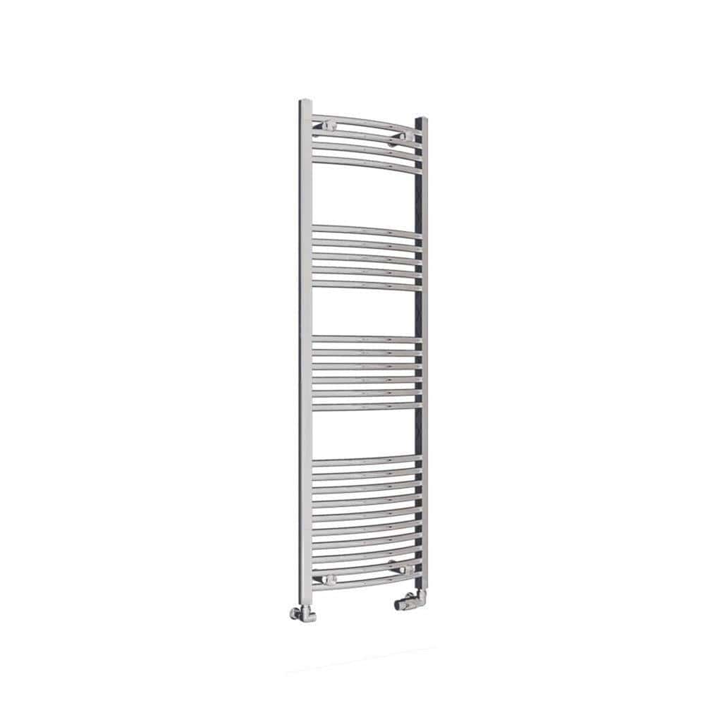 Eastbrook Ladder Rail Eastbrook Wingrave Vertical Curved Heated Towel Rail - 1600 x 500mm - Chrome