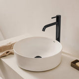 Roca Tall Basin Tap Titanium Black Roca Ona Tall Basin Mixer Tap with Click Clack Waste and Cold Start
