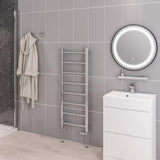 Eastbrook Ladder Rail Eastbrook Tuscan Round Heated Towel Rail in Chrome