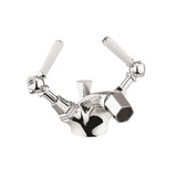 Crosswater Bidet Tap Crosswater Waldorf White Lever Mono Bidet Mixer Tap in Chrome