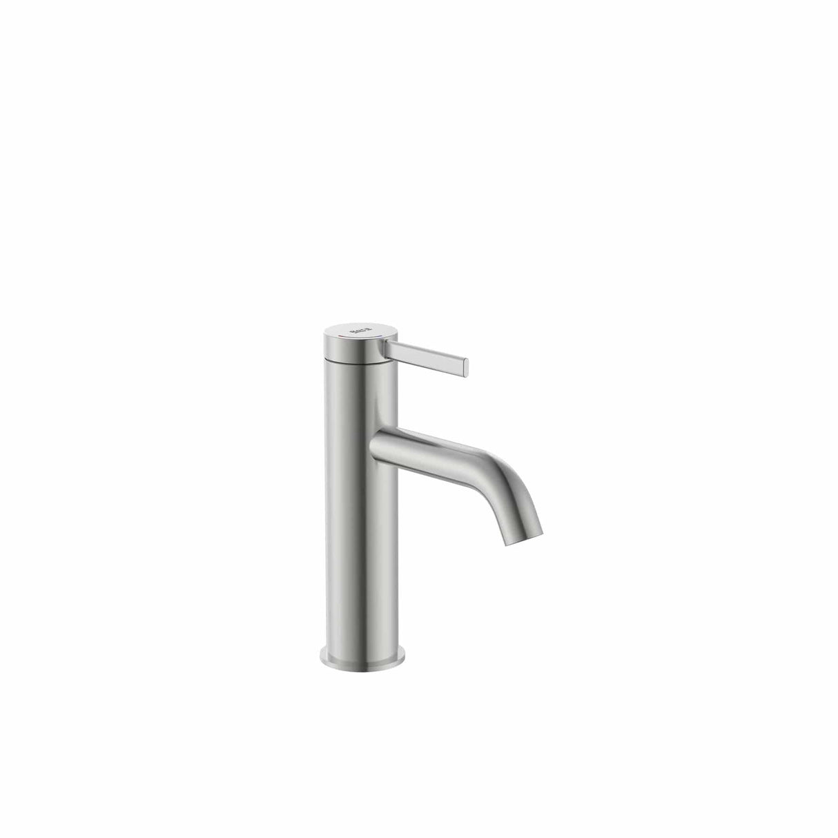 Roca Mono Basin Tap Stainless Steel Roca Ona Basin Mixer Tap with Click Clack Waste and Cold Start