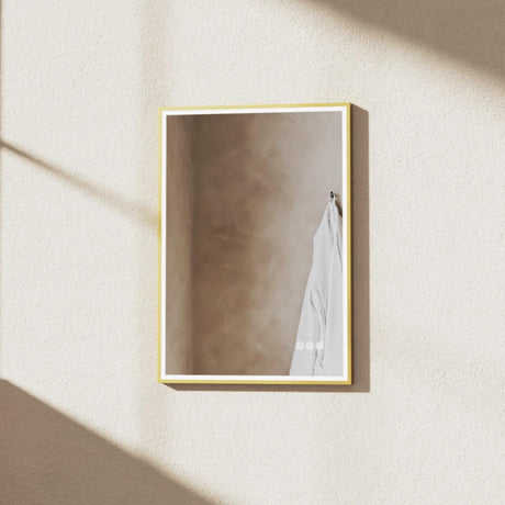 Crosswater Illuminated Mirror 500 x 700mm / Brushed Brass Crosswater MPRO LED Illuminated Rectangular Mirror