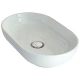 RAK Countertop Basin RAK Moon Oval 500mm Countertop Basin in White