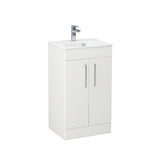 Imex Floor Standing Vanity Unit Imex Croma Floor Standing Double Door 500mm Vanity Unit with 1 Tap Hole Basin
