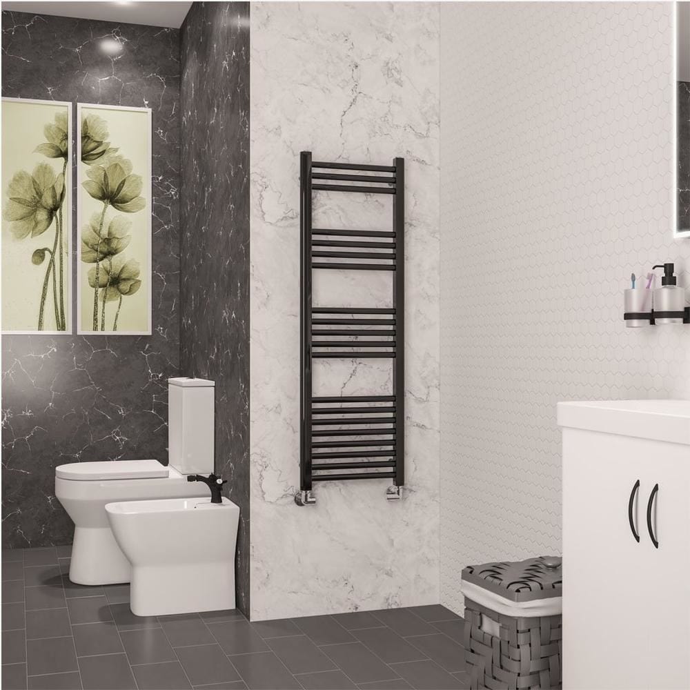Eastbrook Wendover Straight Heated Towel Rail in Black Gold
