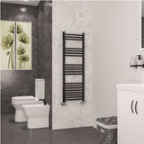 Eastbrook Wendover Straight Heated Towel Rail in Black Gold
