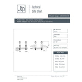 JTP Grosvenor Cross Long Nose Basin Pillar Taps (Pair)