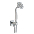 JTP Shower Handset Chrome JTP Grosvenor Water Outlet and Holder with Traditional Shower Handset
