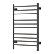 Reina Designer Towel Radiator 800 x 500mm / Brushed Gun Metal Reina Arnage Dry Electric Designer Towel Radiator
