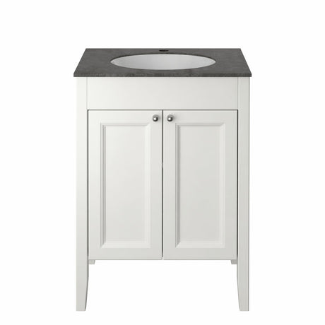 Heritage Floor Standing Vanity Unit Chantilly Heritage Caversham Freestanding Dorchester Vanity Unit with Worktop, Basin, Waste and Handle Bundle
