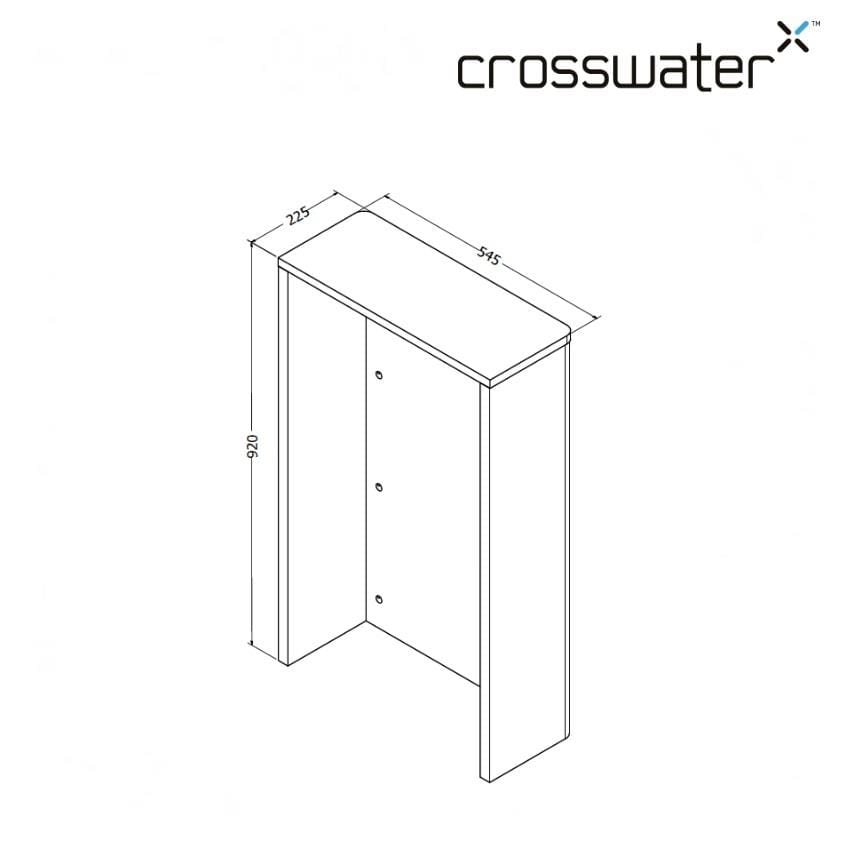 Crosswater WC Back To Wall Unit Crosswater WC Unit - 545mm Wide